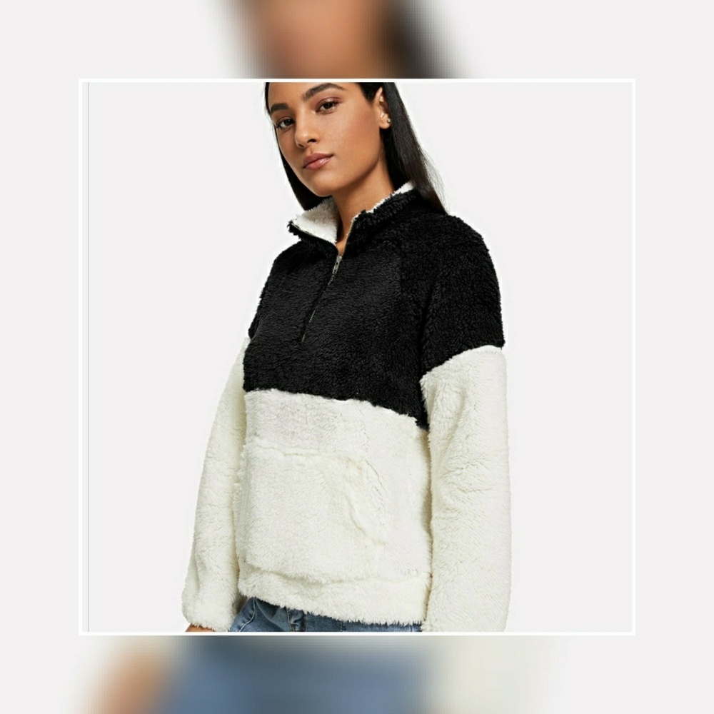 Cozy Half-Zip Black Pullover Sweater